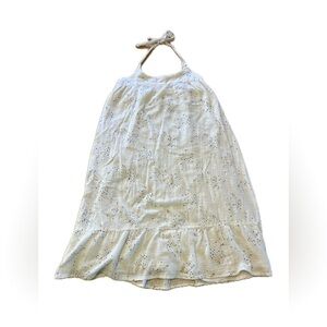 O' Neill Halter Maxi Dress Size Large 100% Cotton With Speckle Print